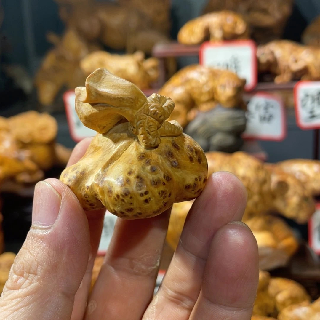 柏木（崖柏）木雕手工把件太行崖柏留疤料