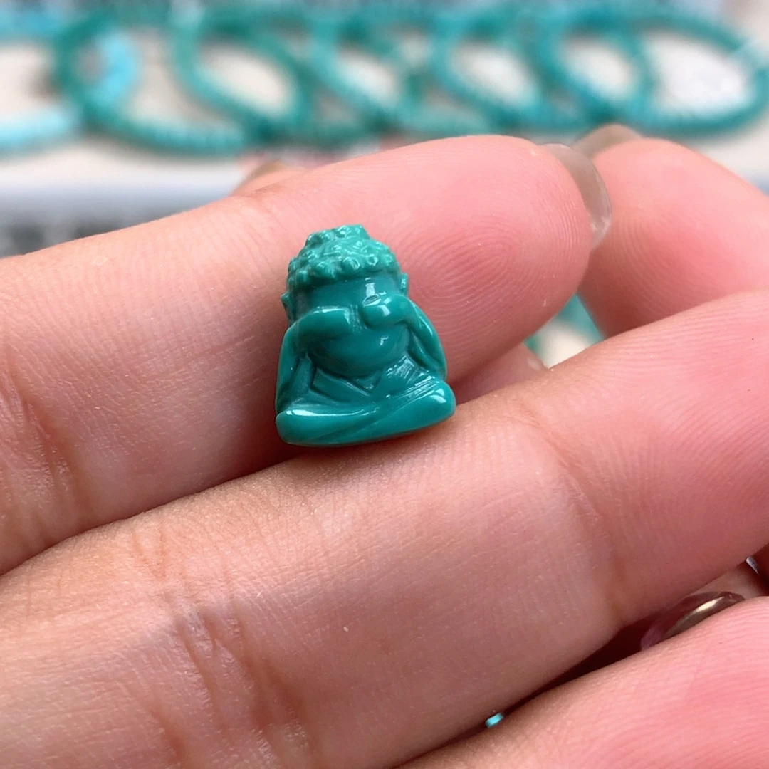 绿松石未镶嵌特价雕刻