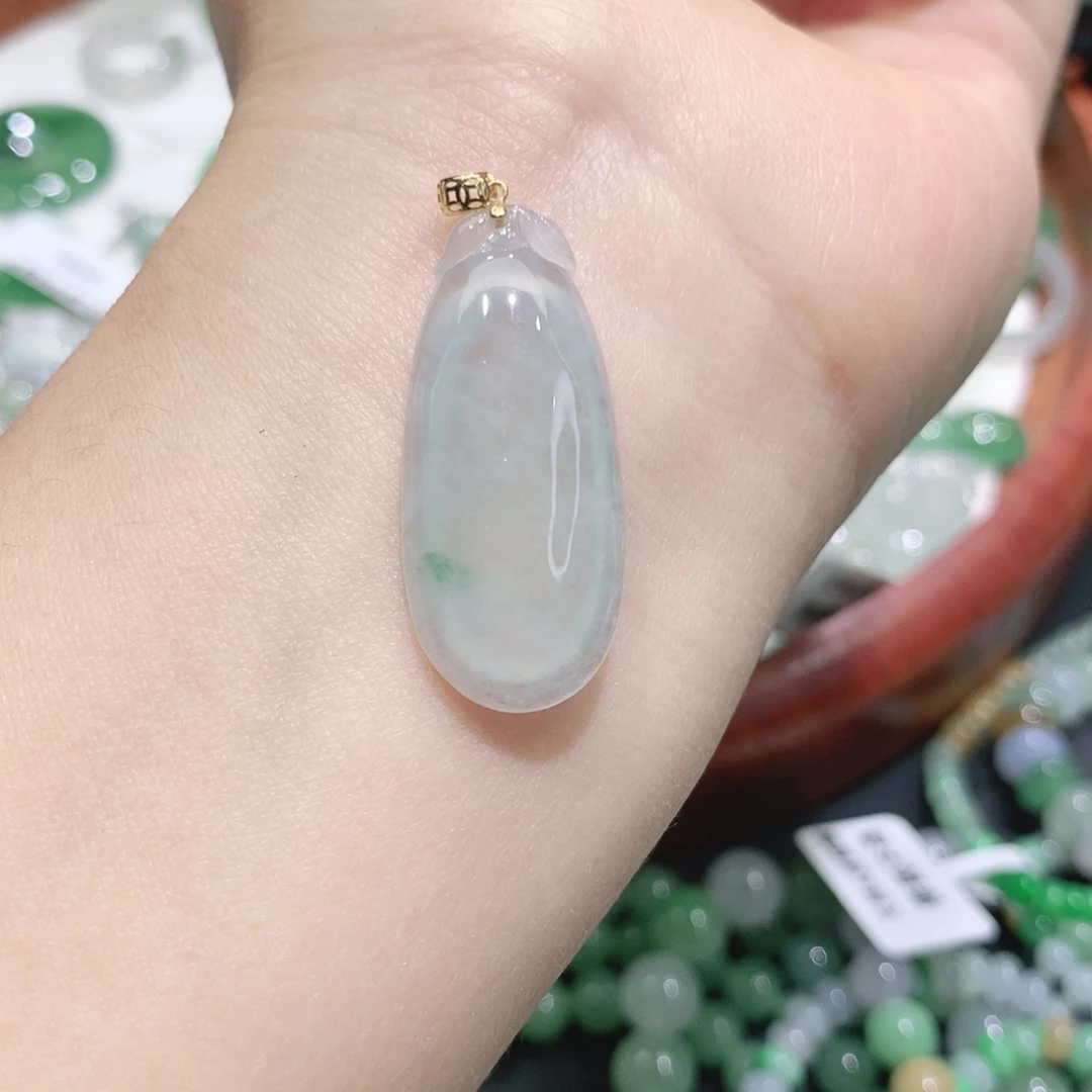 翡翠未镶嵌颈饰缅甸天然a货翡翠