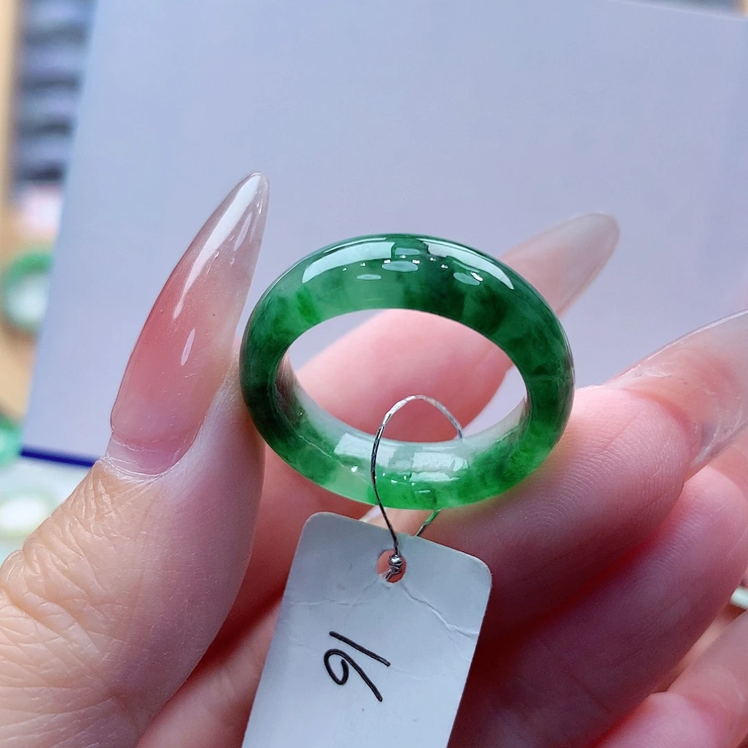 翡翠未镶嵌戒指缅甸A货16号