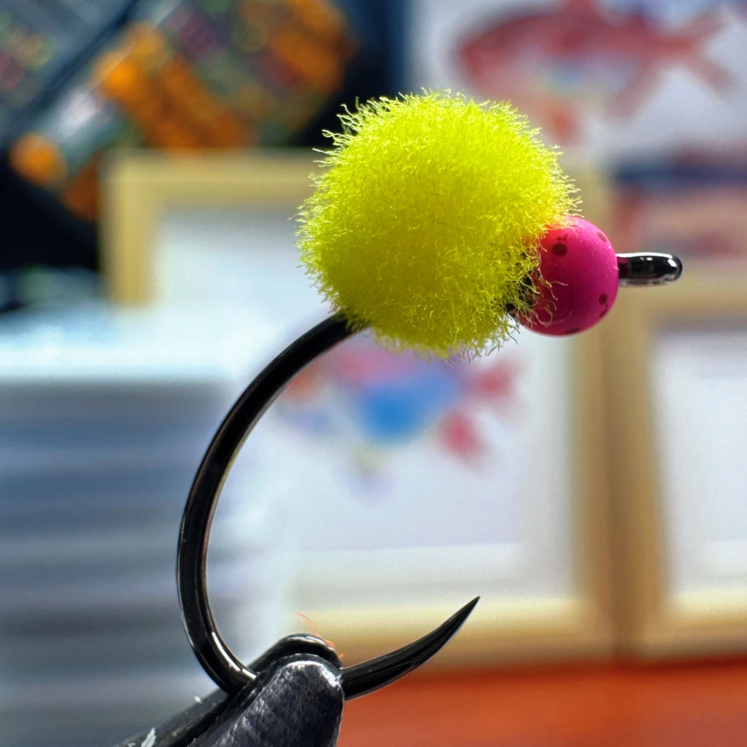 鱼卵钩飞蝇钩明水神饵鳟鱼天敌路亚飞钓假饵