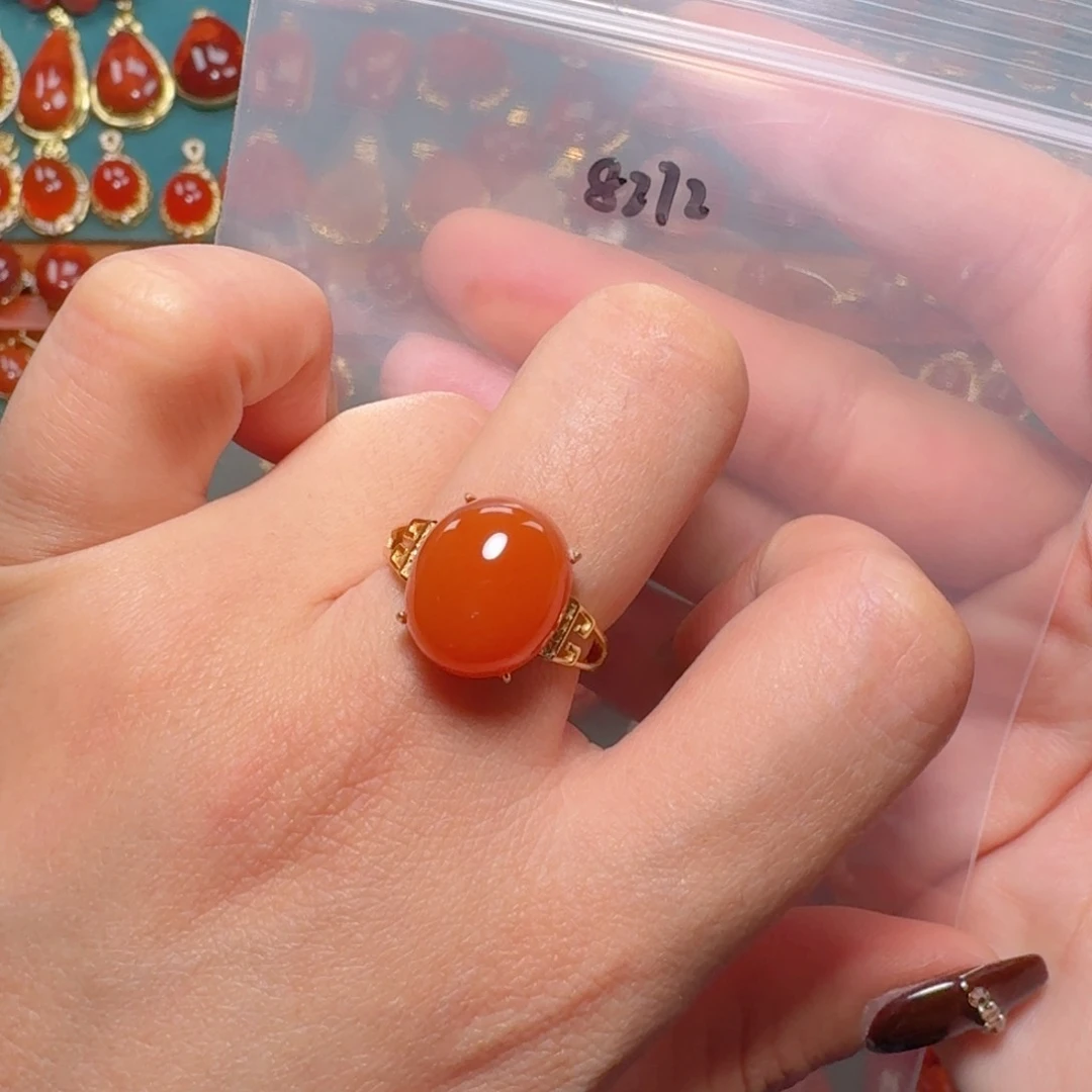 南红玛瑙南红银S925镶嵌