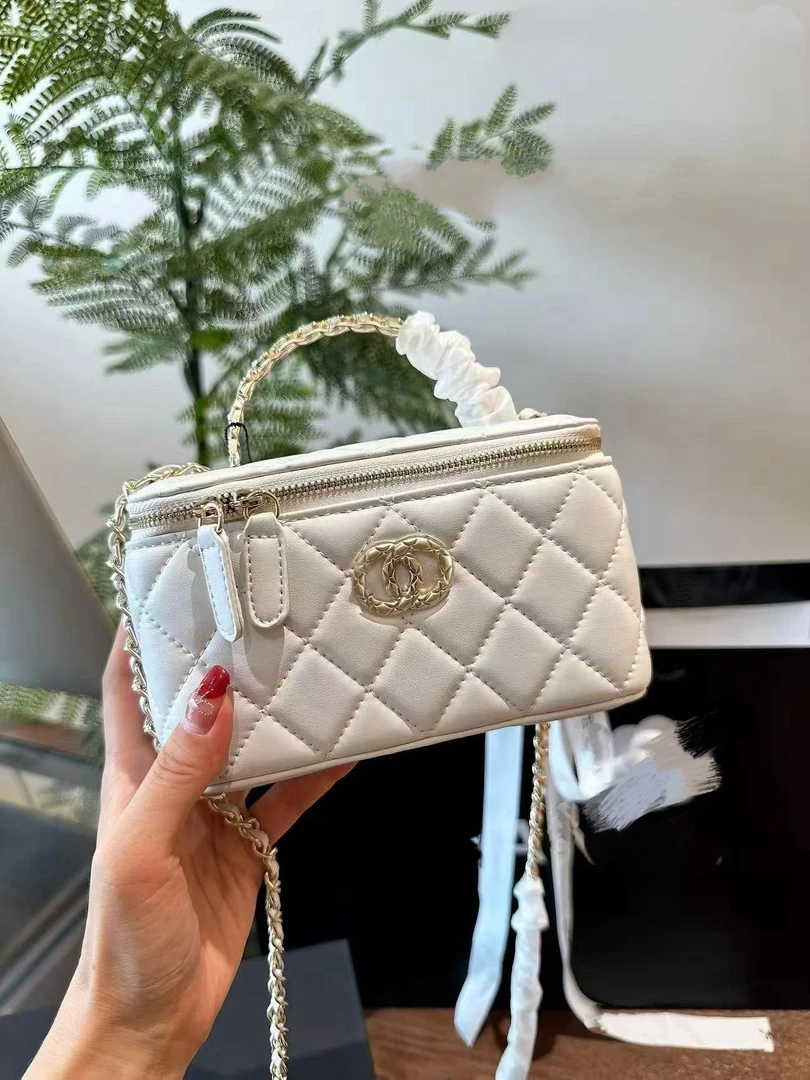 臭爷爷家长方盒子化妆包小香风轻奢百搭女士包包