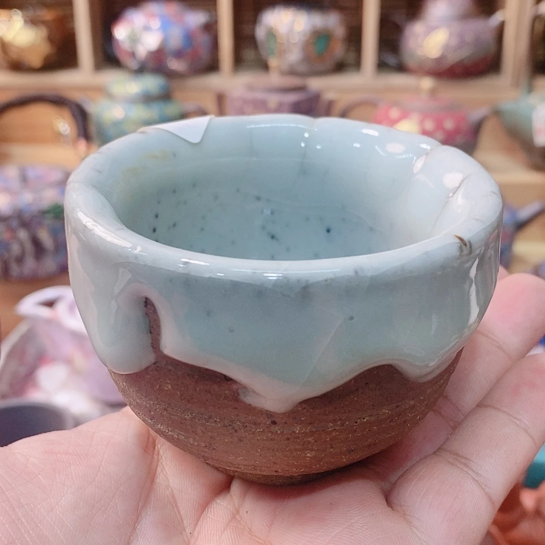 粗陶志野柴烧茶器