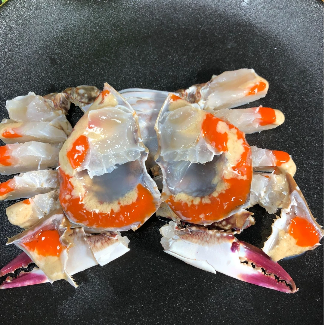 宁波舟山红膏飞机呛蟹咸鲜生腌蟹肉膏厚味美特产生即食红膏蟹