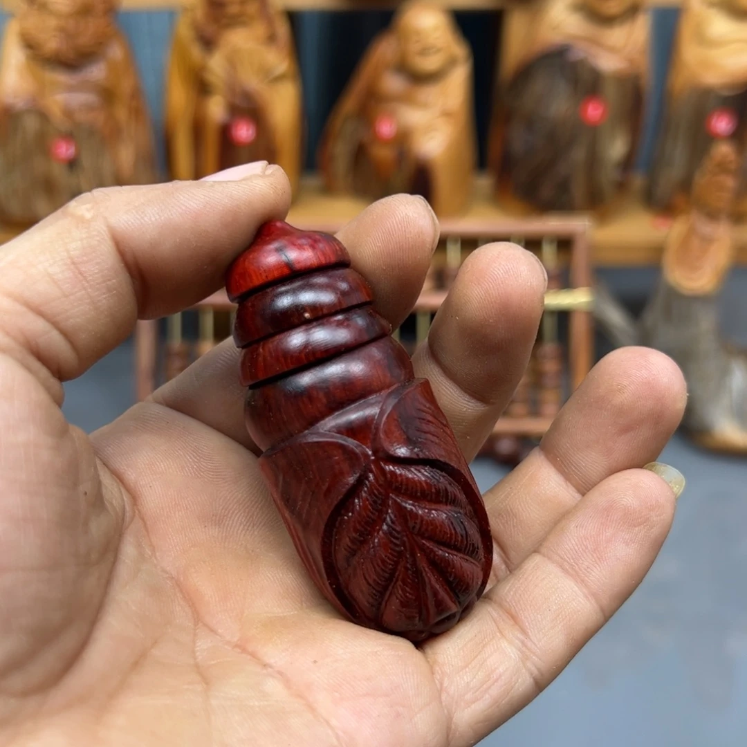 木犀牛紫檀木摆件手把件