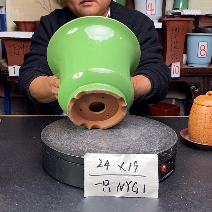 紫砂花盆货号一只NYG1