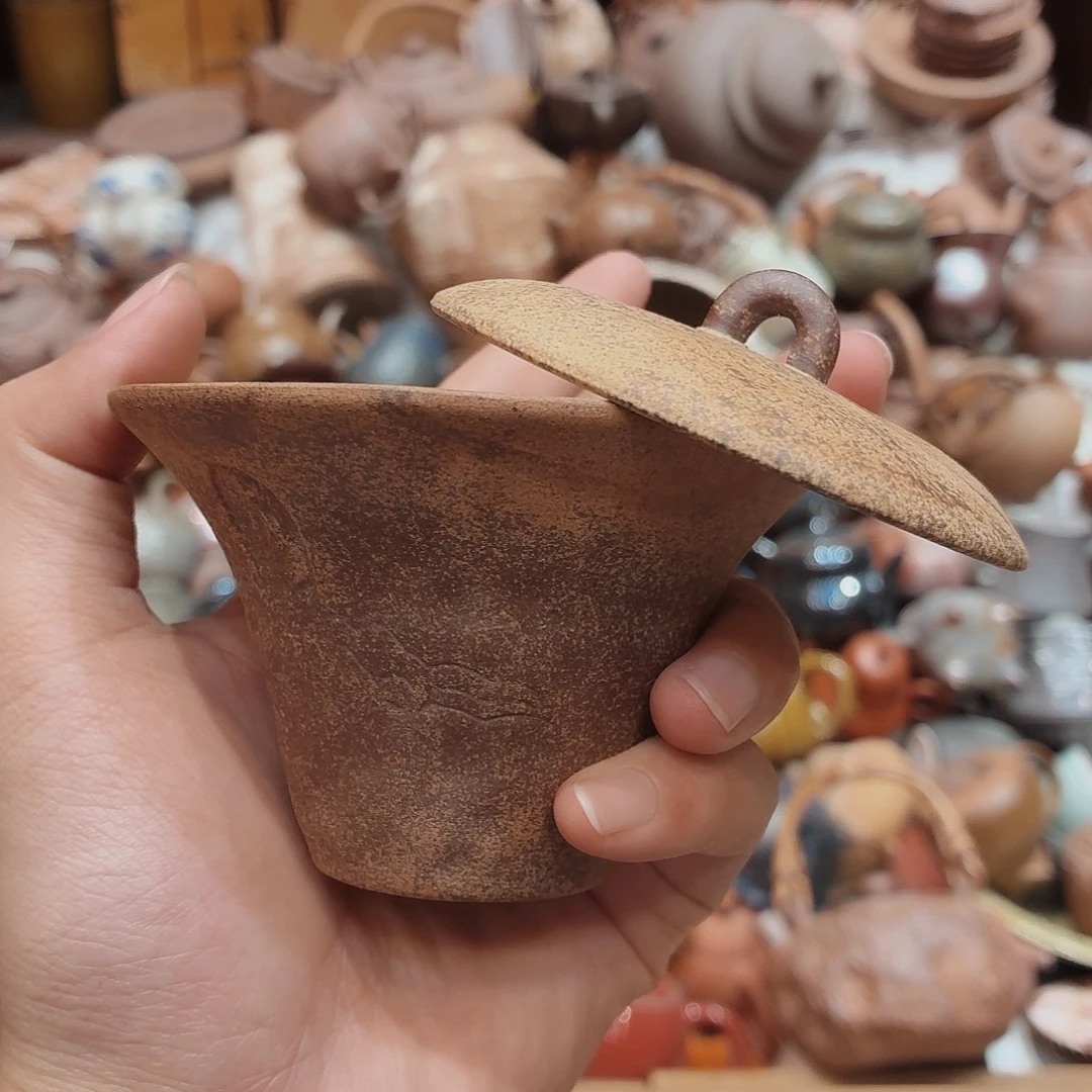 瓷器柴烧老岩泥茶器皿