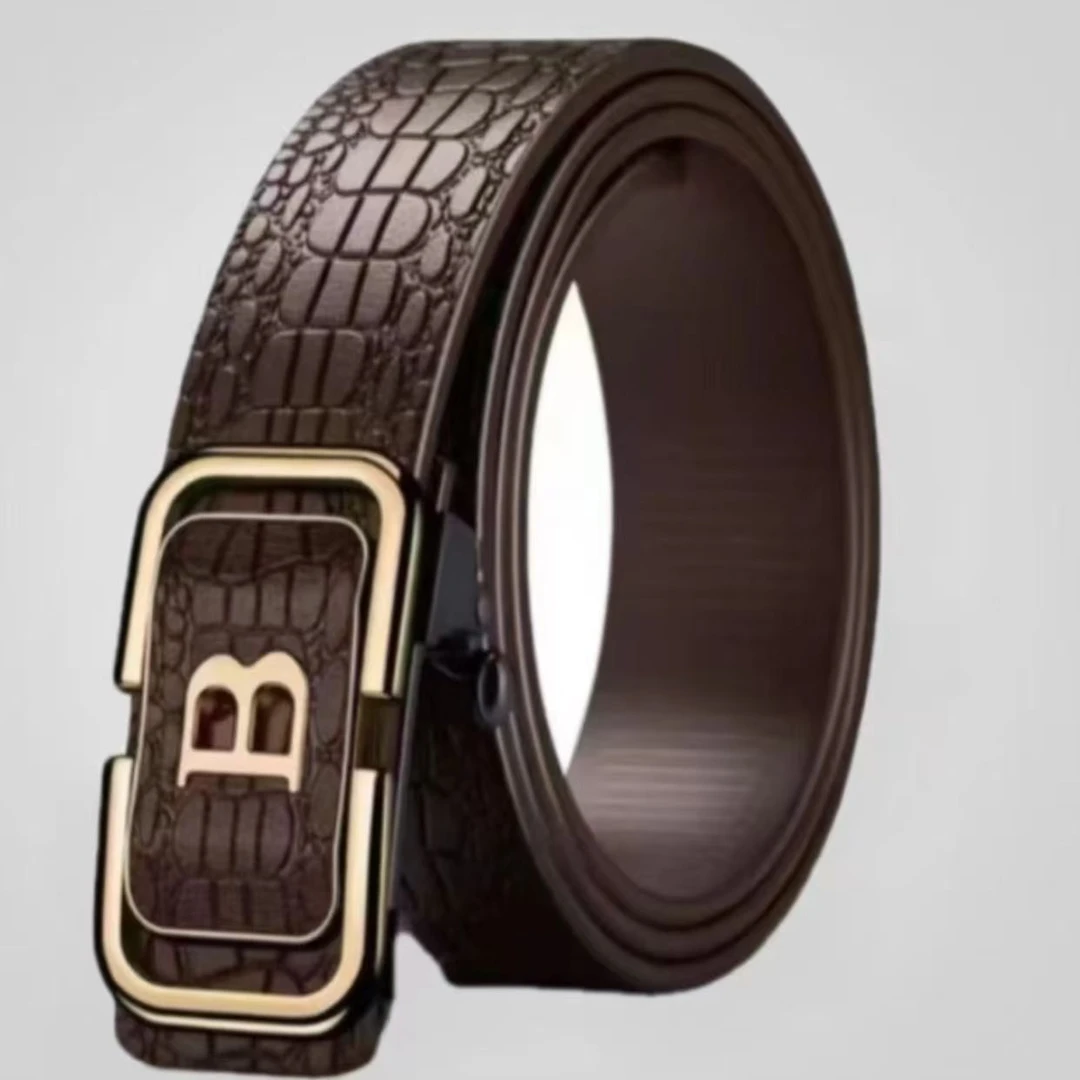 【粉丝限领一条】男士咖色B高奢腰带上午款