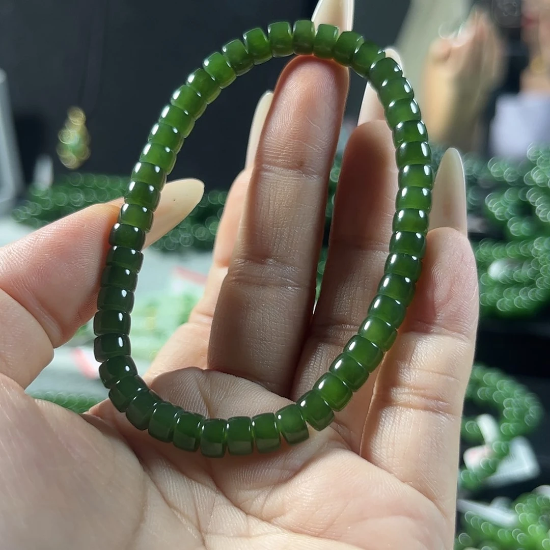 手链未镶嵌和田玉（碧玉）6