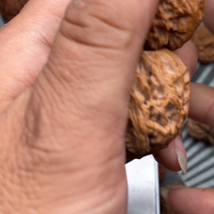 文玩核桃把件盘***空白狮子