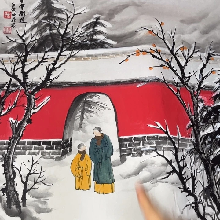 国画禅意画纯手绘作品