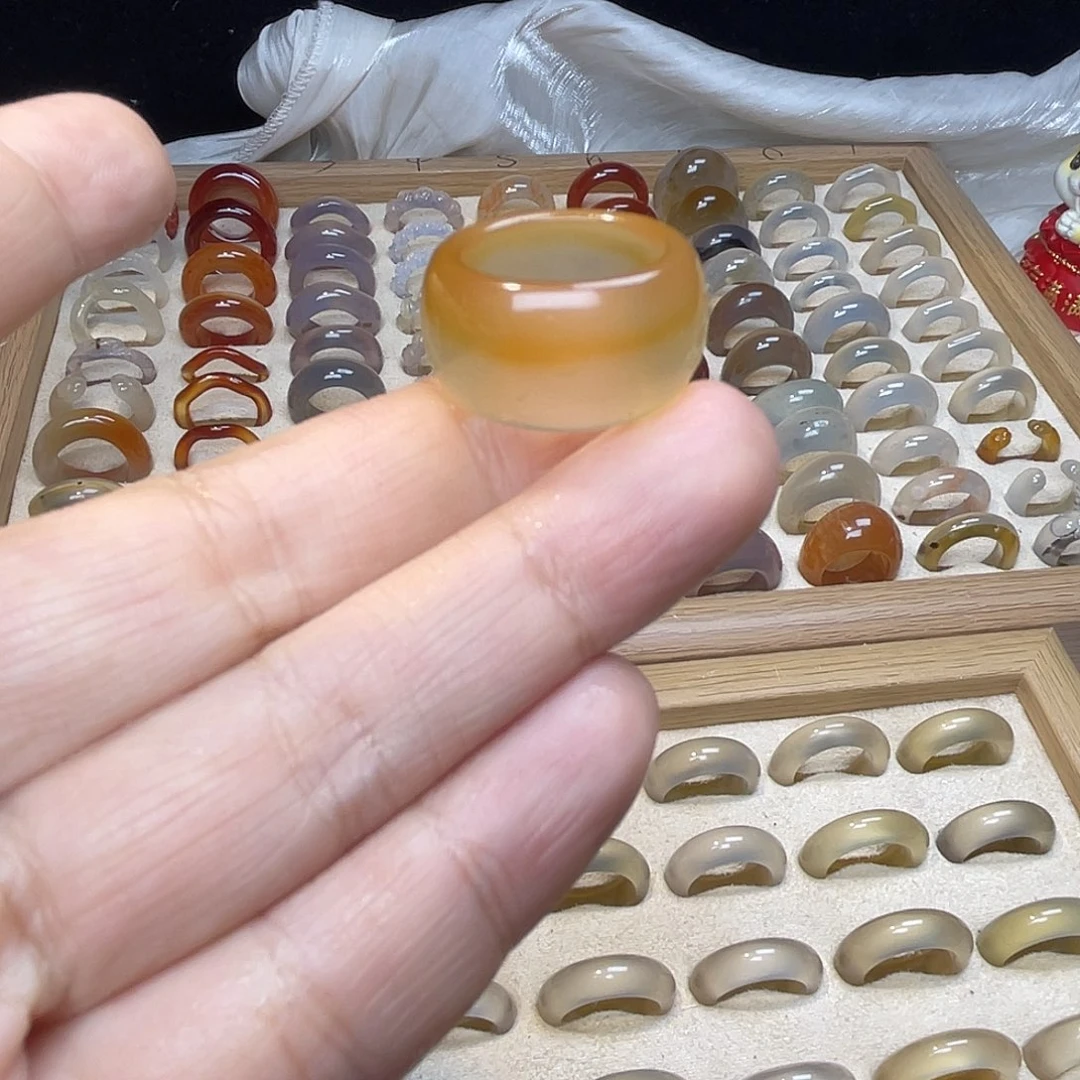 玛瑙/玉髓合金戒指A14港12不退换