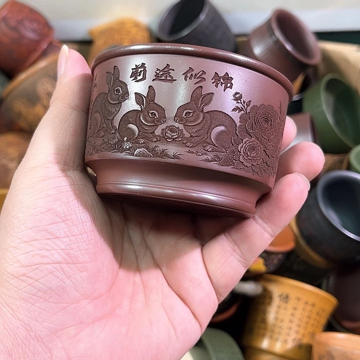 茶杯紫砂全手工紫砂主人杯