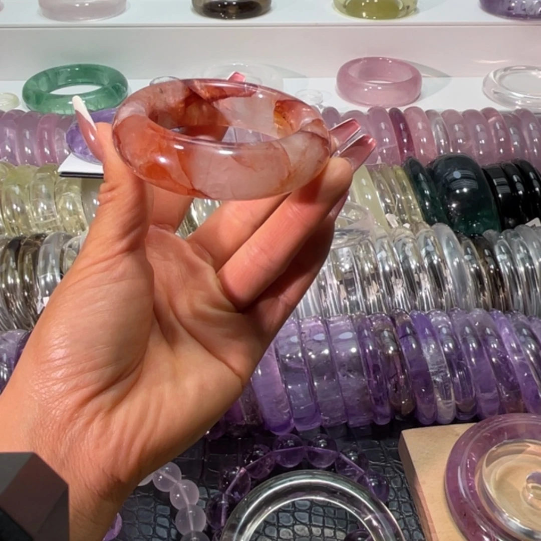 水晶未镶嵌手镯手镯54.7圈口5号