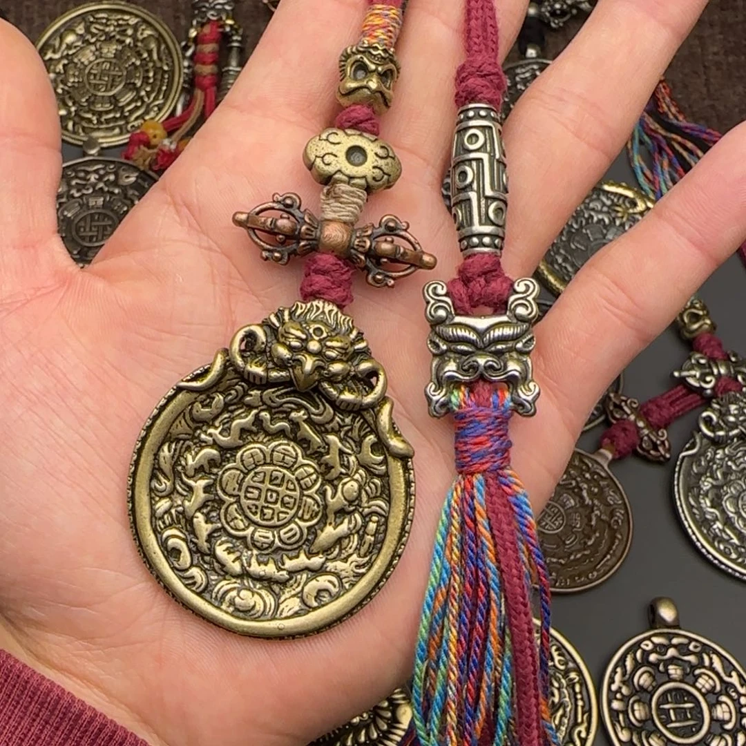 小***好老铜九宫牌吊坠喜欢的来