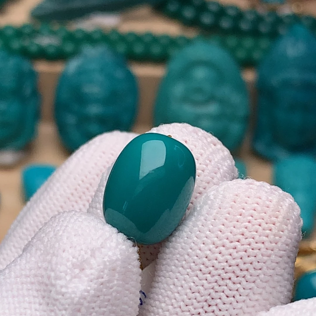 未镶嵌绿松石珠宝奇石14x10.5mm