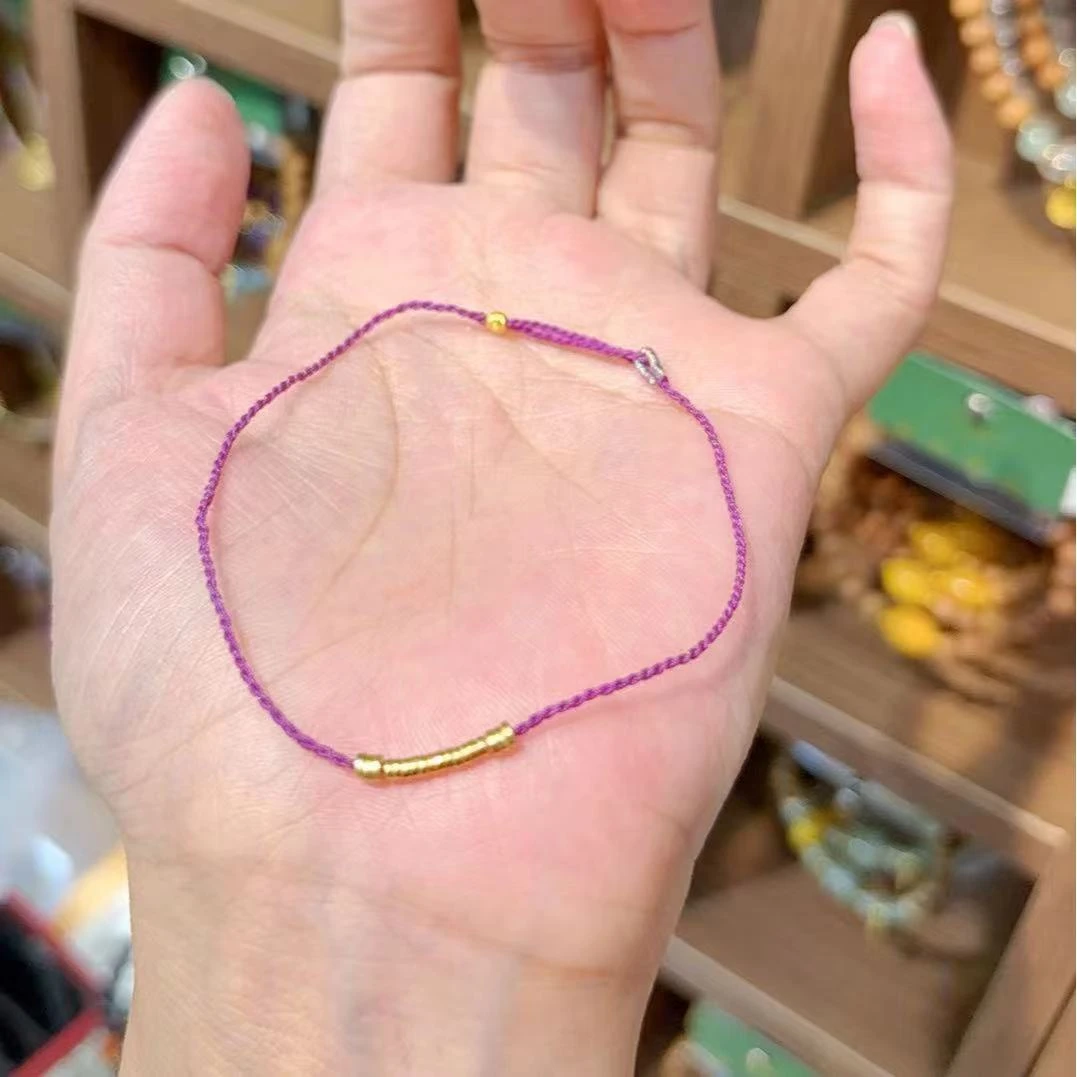 925银布艺手链 正版小圆满S925银