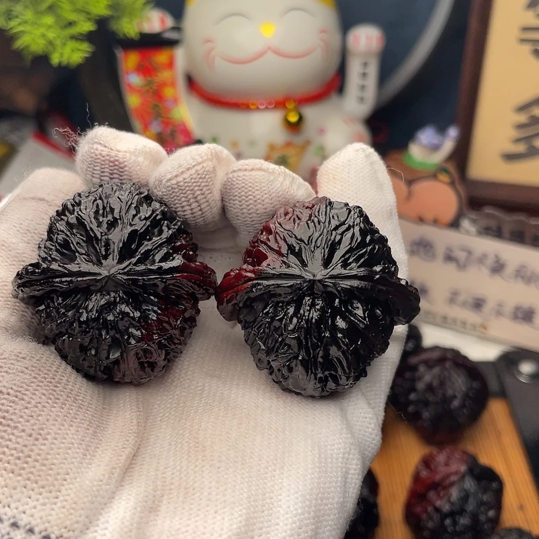 吊坠文玩核桃白狮子3