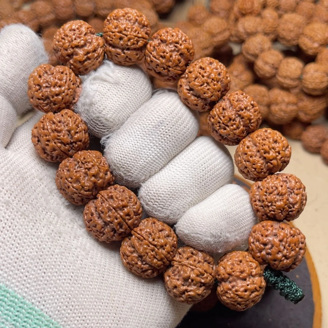 l***l手串金刚菩提古龙方墩梅花双龙头货20+