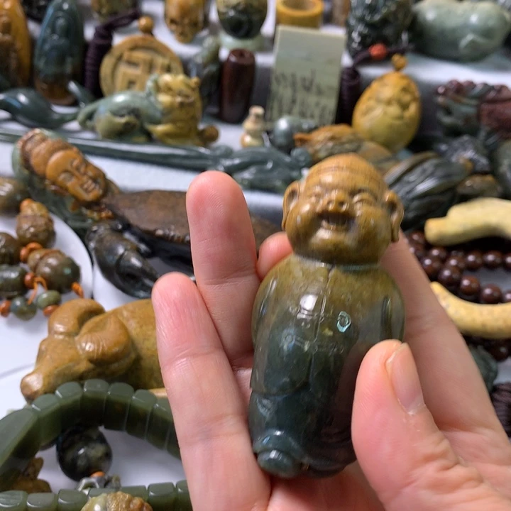 未镶嵌岫岩河磨玉（透闪石质玉）笔搁