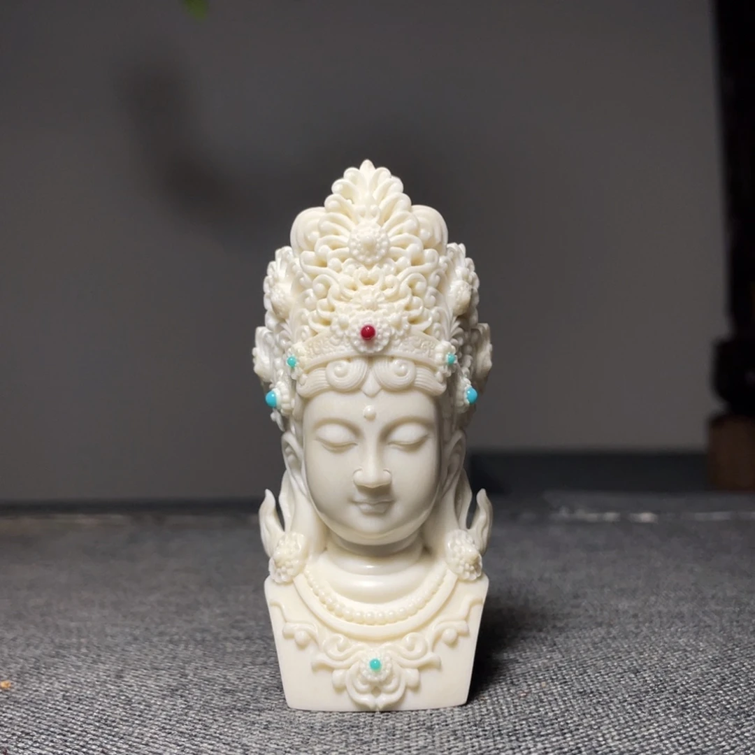 三***猫木鹿角工艺品摆件