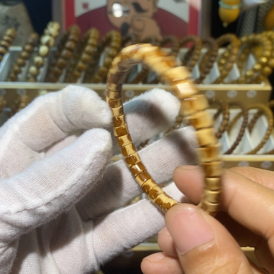 狐***林手串紫金鼠7*5花皮药片