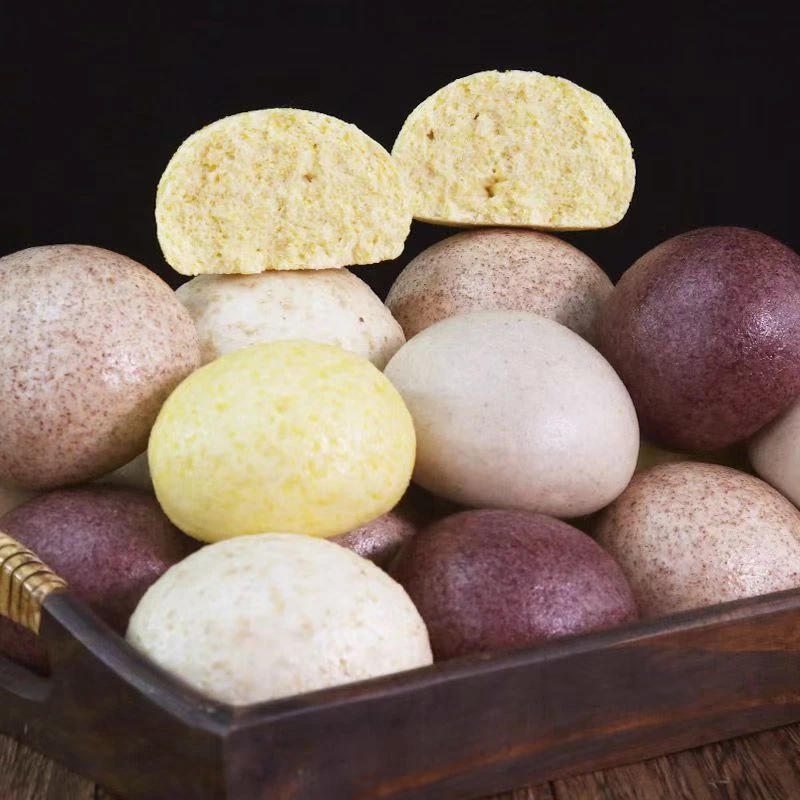 【杂粮馒头】五谷杂粮山东早餐主食老面全麦玉米黑米手工老面馒头