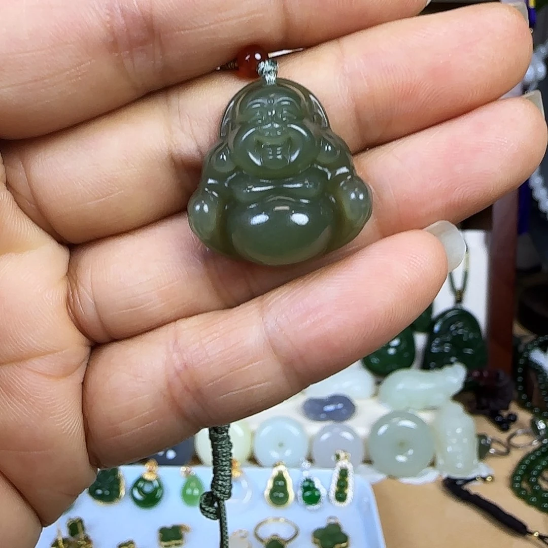和田玉未镶嵌吊坠(不含链)