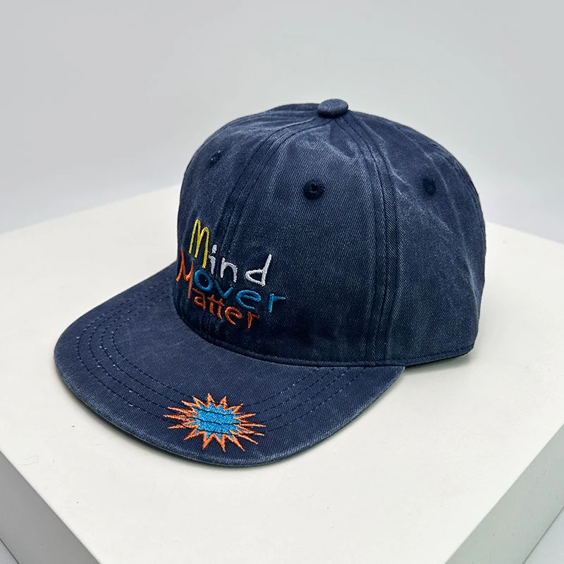 ins韩国小众个性复古棒球帽潮百搭水洗嘻哈平檐帽网红鸭舌帽子女