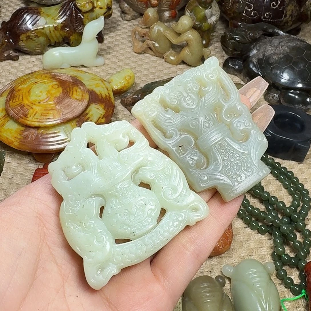 白玉菩提吊坠挂件