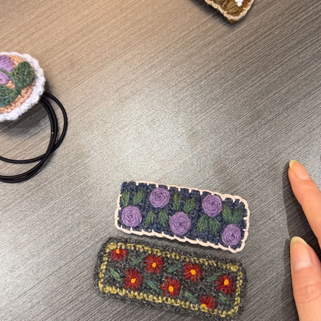毛绒钩织刺绣手工包包玩偶居家用品