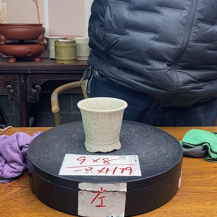 紫砂花盆货号一只XH79