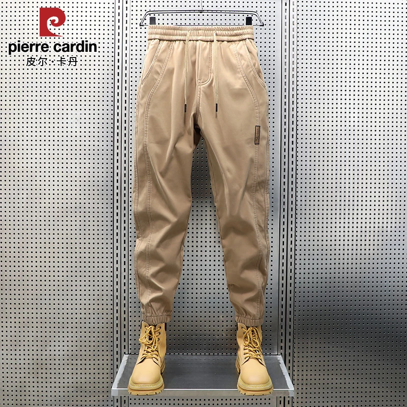 皮尔卡丹男士休闲裤夏季新款潮流百搭宽松大码运动束脚哈伦长裤子