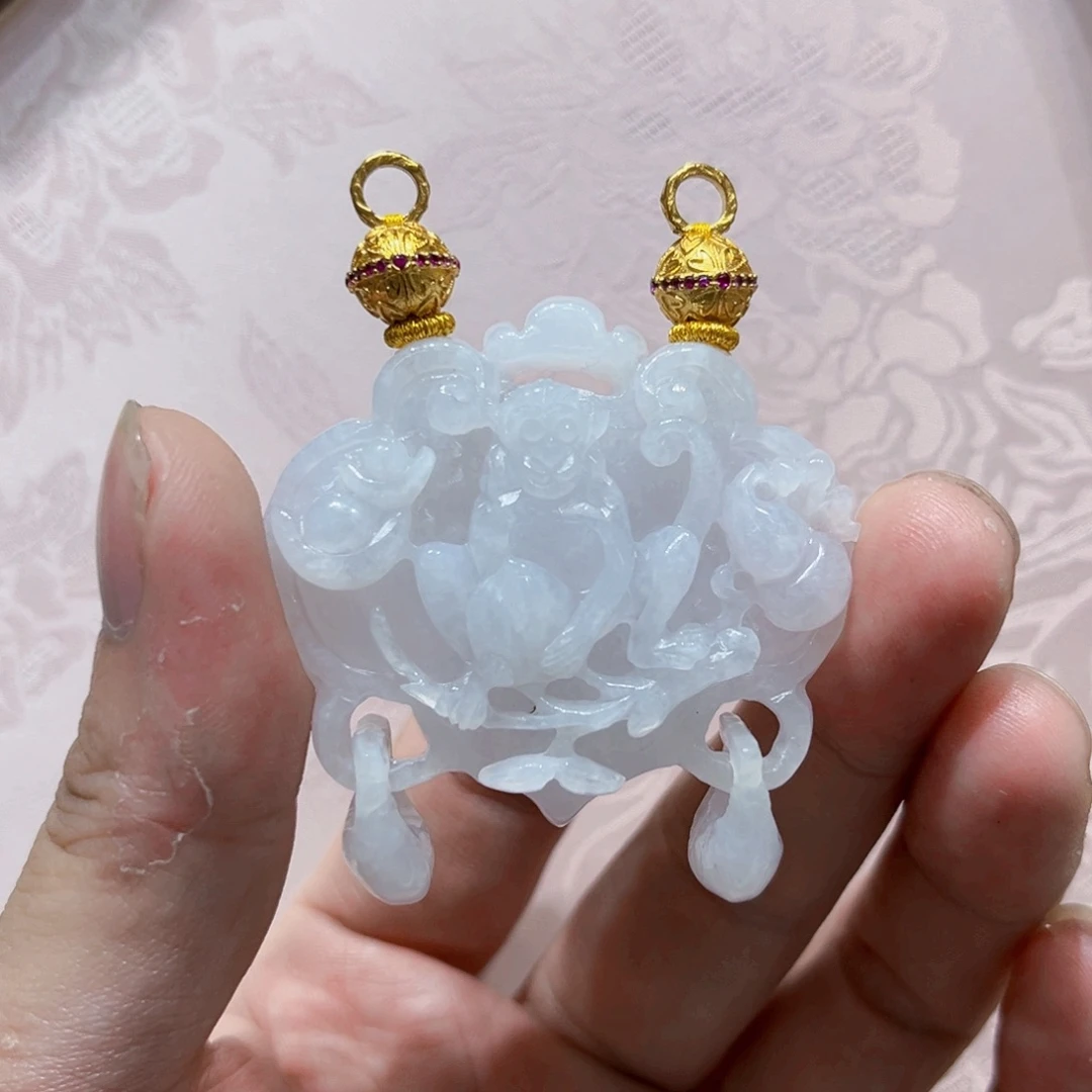 吊坠(赠链)合金翡翠代编织