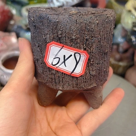 粗陶花盆手工花盆制作就这样
