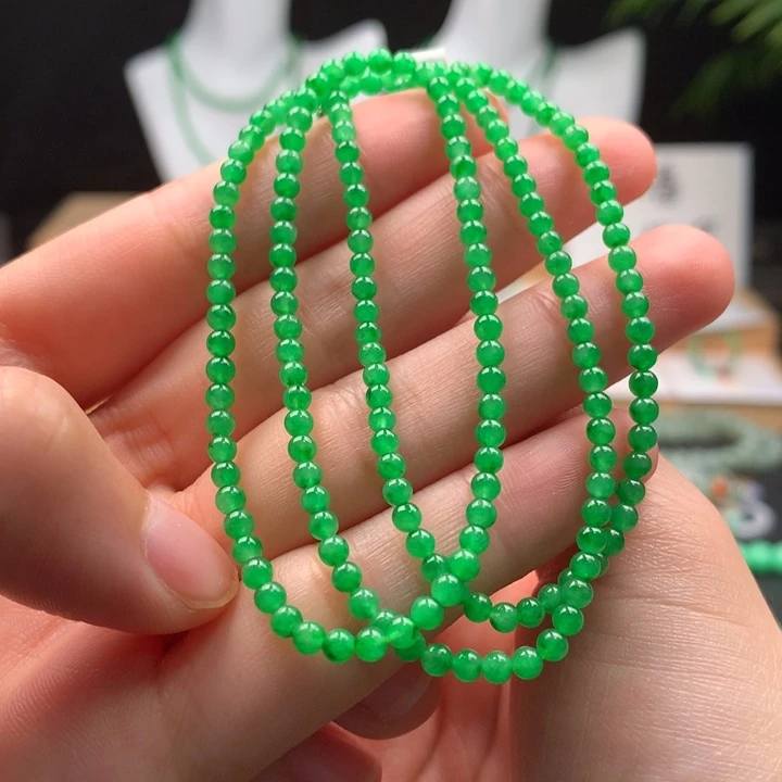 项链未镶嵌翡翠天然缅甸A货翡翠