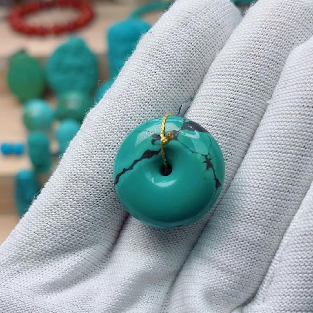 未镶嵌绿松石珠宝奇石苹***工