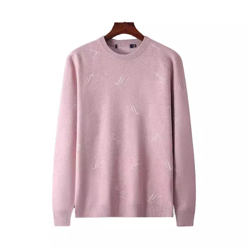 一线撤柜品牌剪标圆领男士针织衫舒适休闲花纹秋冬爆款时尚毛衣