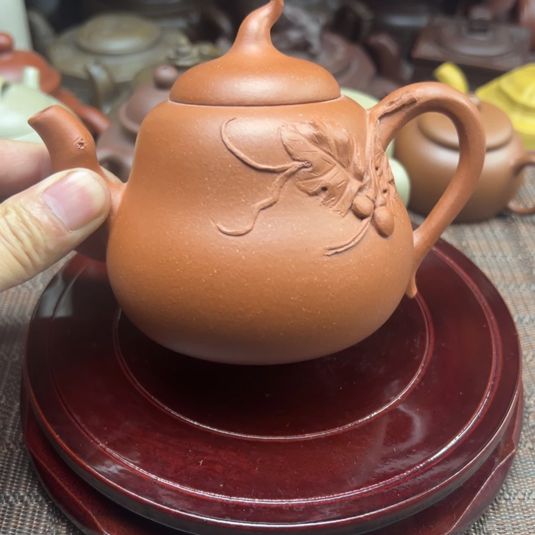 茶壶紫砂宜兴原矿紫砂壶300毫升容量