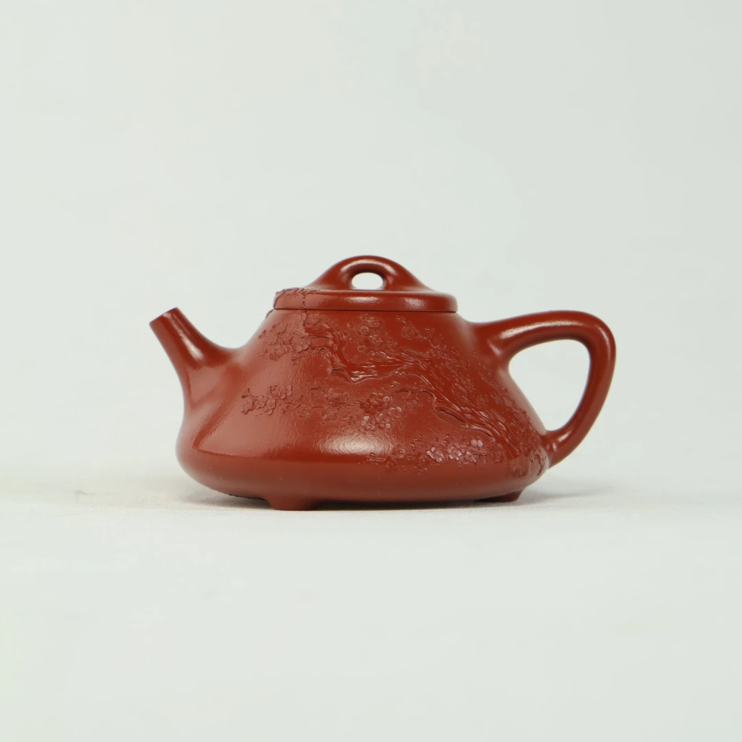 汪汪茶器 子冶石瓢 刘锡芬制 大红袍 125cc 家用紫砂壶