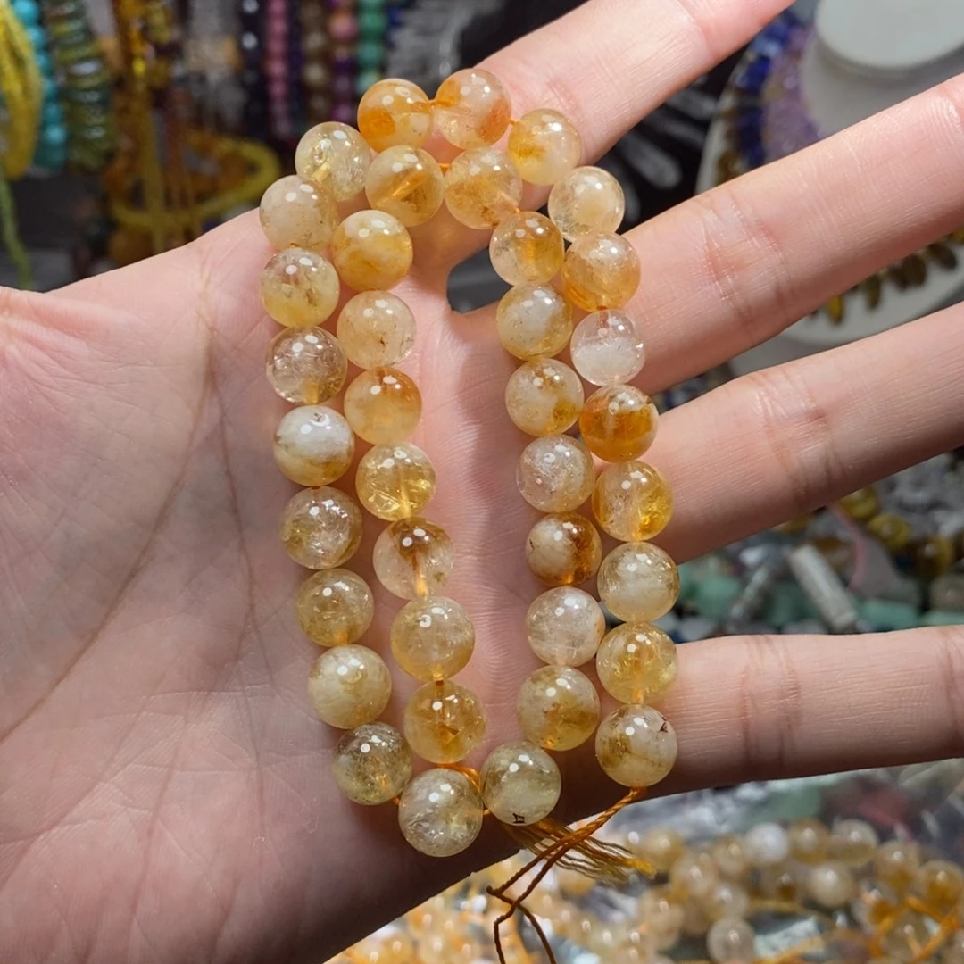未镶嵌，黄塔金10mm，石英质玉