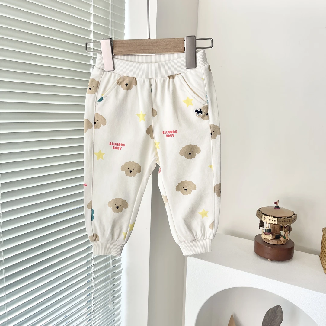 韩单 小狗狗 25春款 满印字母狗 卫裤 BD-05