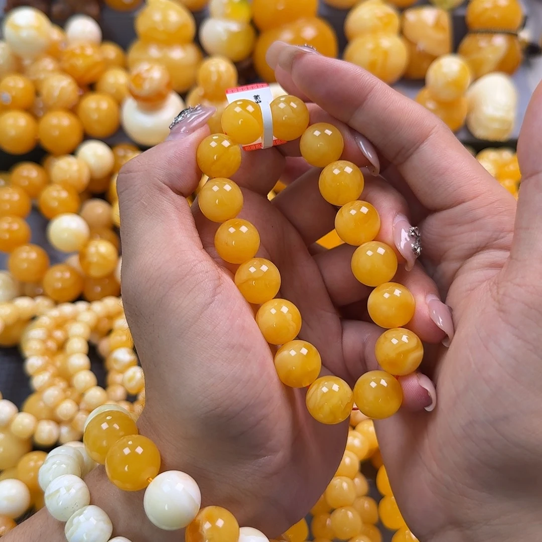 蜜蜡未镶嵌珠宝奇石同料14mm