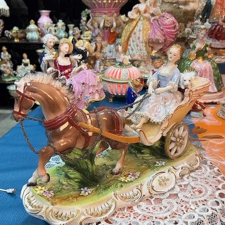 陶瓷马拉车公主 老货库存