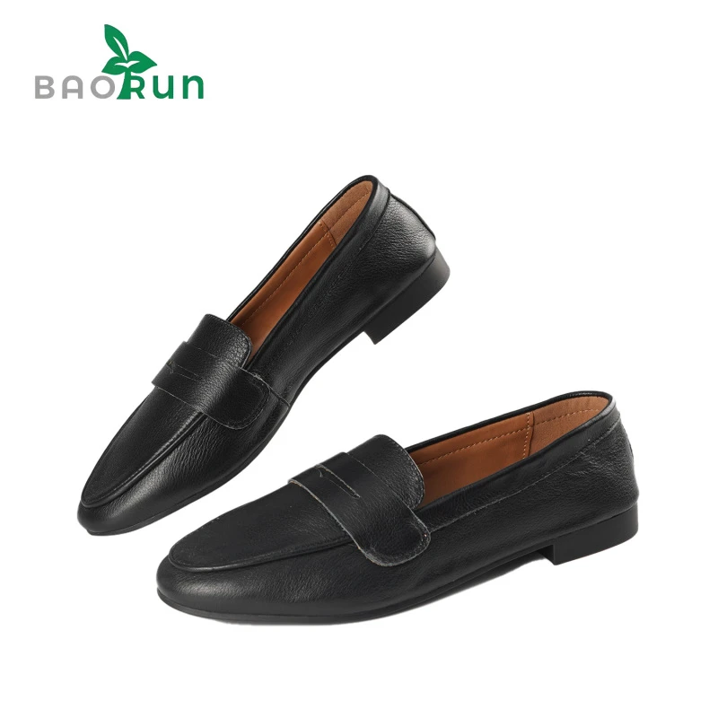 【真皮小单鞋】春夏新款浅口一脚蹬单鞋时尚百搭乐福鞋