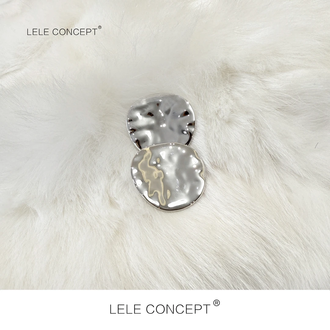 铜合金耳饰 LELE CONCEPT｜[颖] 时尚轻奢休闲风波浪纹耳钉SP0226
