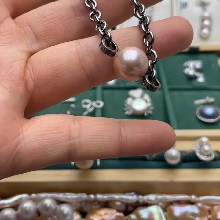 淡水珍珠手绳合金