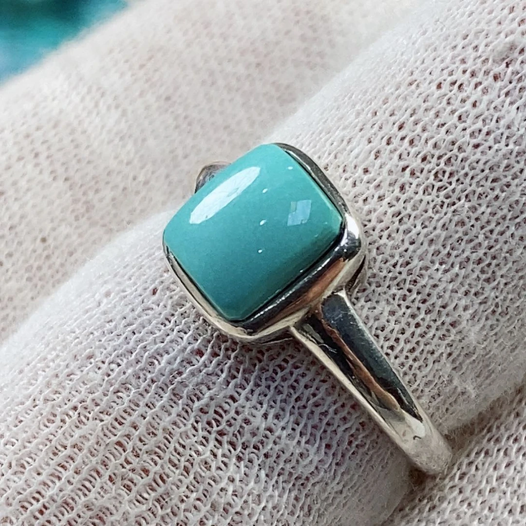 绿松石珠宝奇石银S925镶嵌