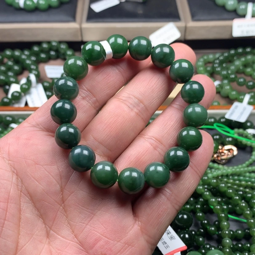 【闪购商品】和田玉（碧玉）手链未镶嵌12